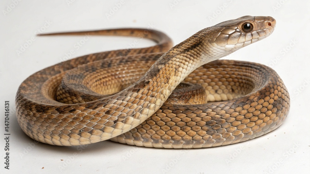 Obraz premium Chicken Snake on studio background 