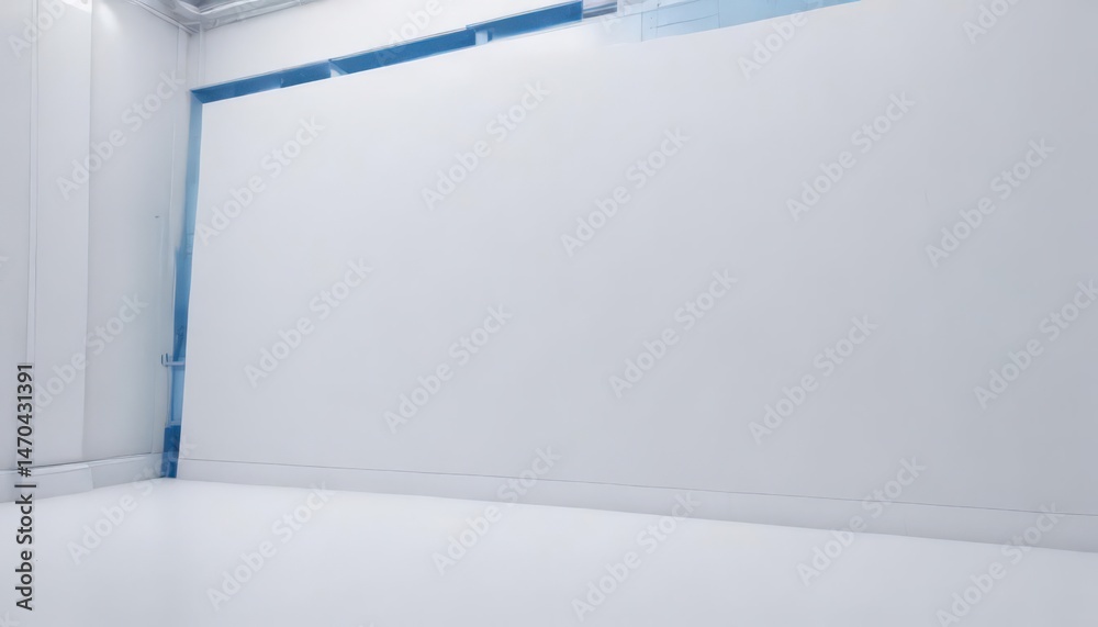 Fototapeta premium Clean white backdrop with subtle blue blueprint effect Technical design aesthetic , texture, diagram, subtle