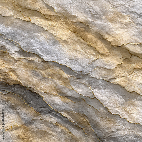 Wallpaper Mural Texture of layered stone: An up-close study of a textured stone's layered appearance, revealing a spectrum of colors and patterns in a display of natural beauty and solid structure. Torontodigital.ca