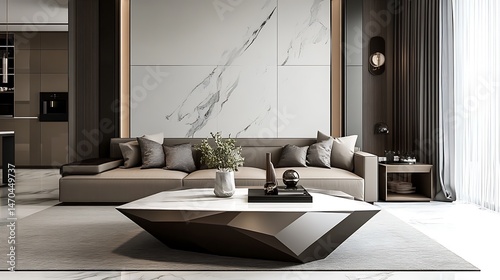 Modern Luxury Living Room Interior. (2)