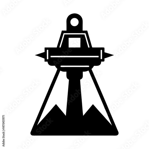 Level Sensor silhouette vector