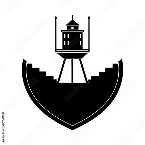 Level Sensor silhouette vector