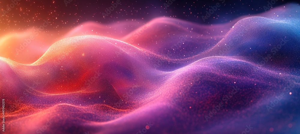 Abstract digital illustration of undulating shapes Abstract digital illustration of undulating shapes