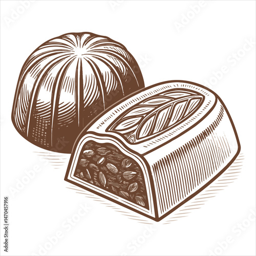 A chocolate bar that has been nibbled
