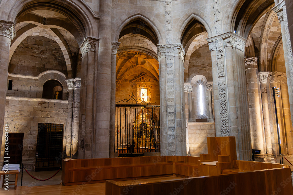 Obraz premium Cathedral of El Salvador, Santo Domingo de la Calzada, La Rioja, Spain, Europe