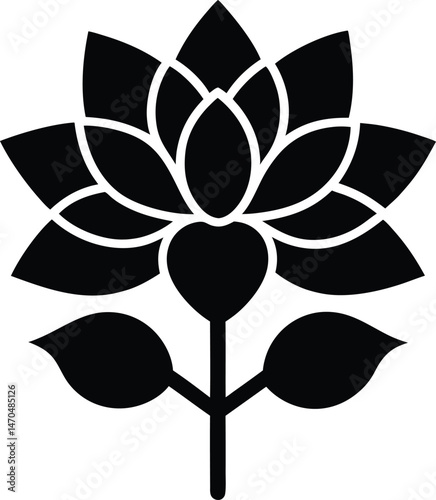 blister bush flower icon vector illustration