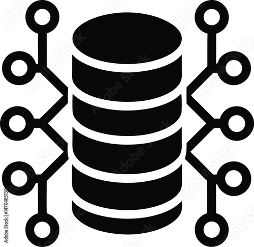 biomedical database icon vector illustration