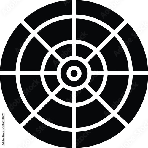 dartboard bullseye icon vector illustration