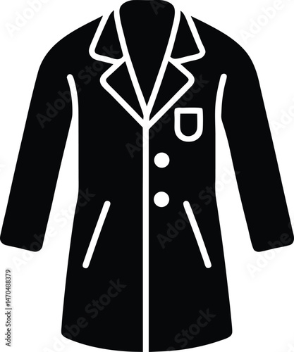 doctor coat icon vector illustration