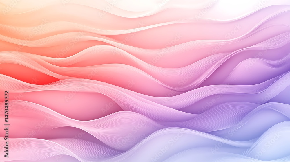 Fototapeta premium Pastel Wave Abstract Background. (15)