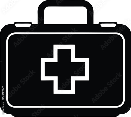first aid kit icon vector illustration