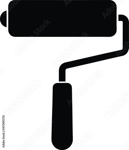 paint roller icon vector illustration