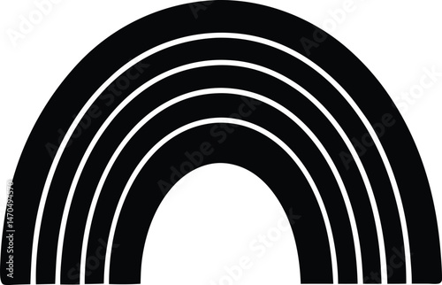 rainbow clipart icon vector illustration