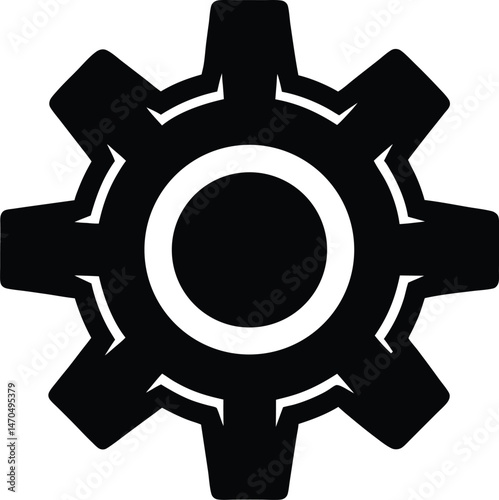 settings gear icon vector illustration