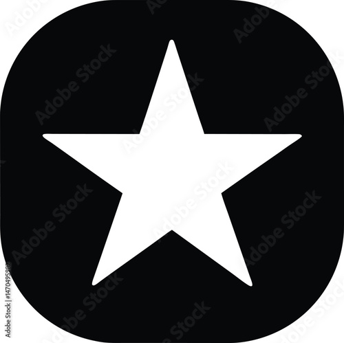 star app icon vector illustration