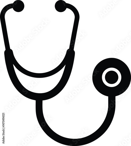 stethoscope health icon vector illustration