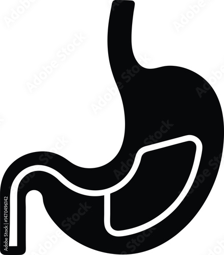stomach health icon vector illustration