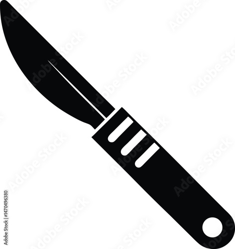 surgical scalpel icon vector illustration