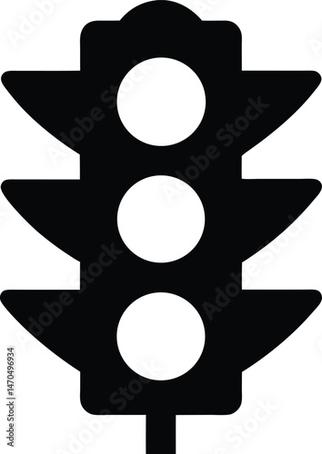 Traffic Light Icon Vector Illustration