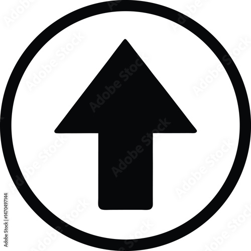 Upload Arrow Icon Vector Illustration