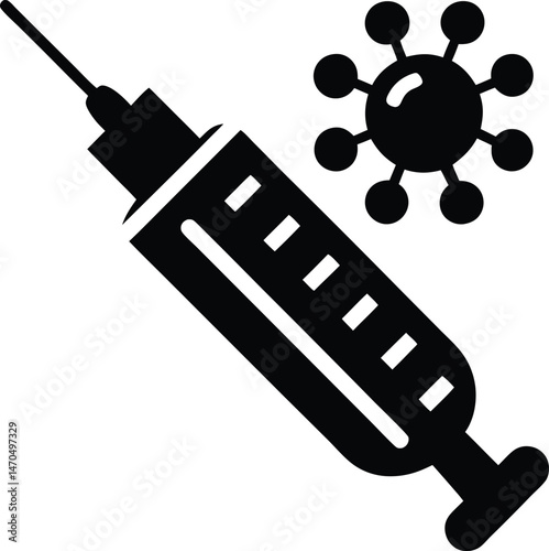 Vaccine Dose Icon Vector Illustration