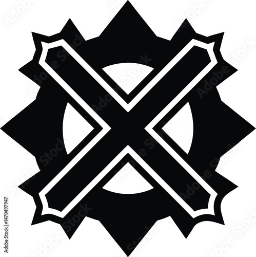 x logo icon vector illustration