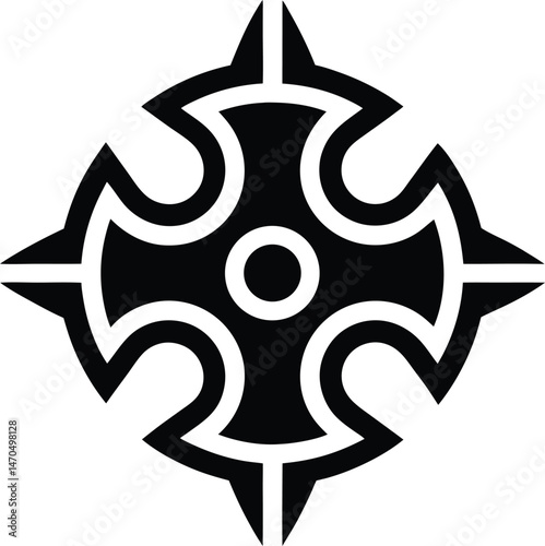 adinkra symbol icon vector illustration