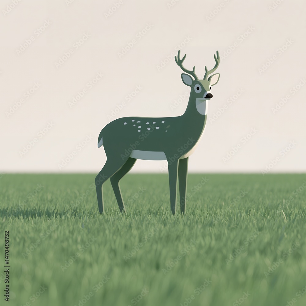 Naklejka premium deer