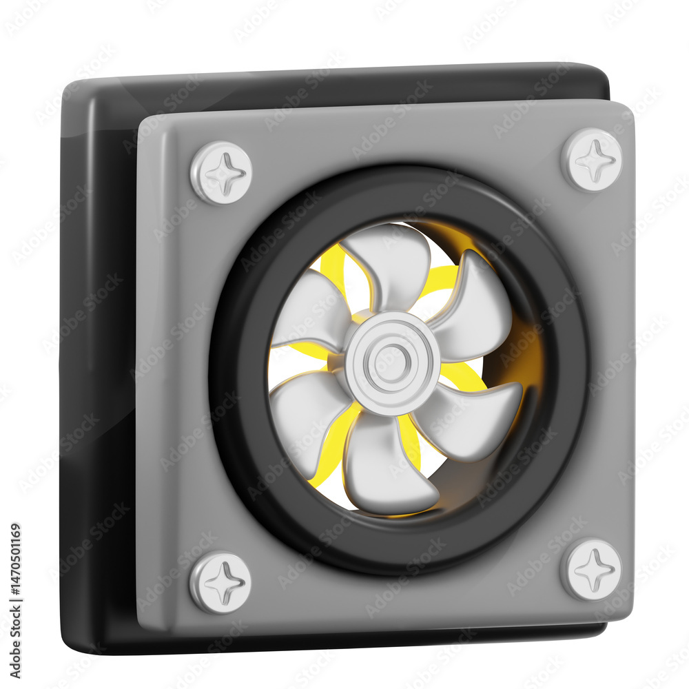 Fototapeta premium 3d air conditioning fan