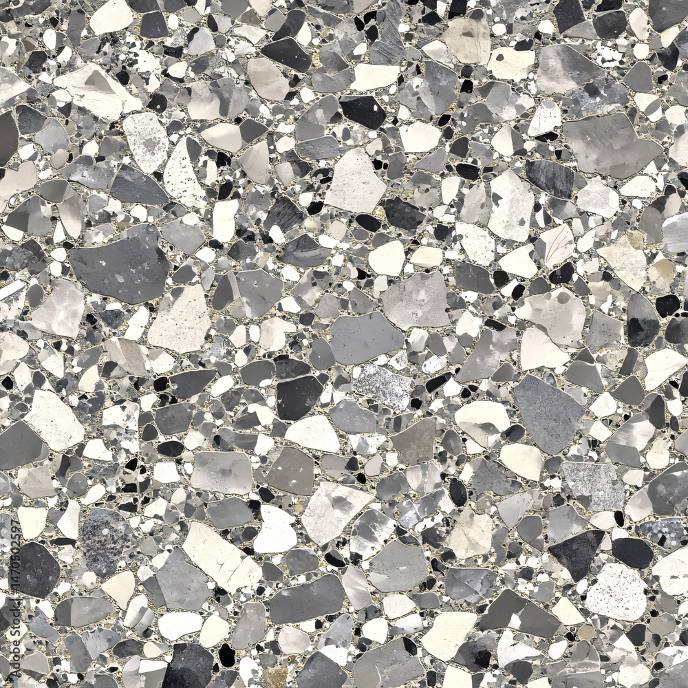 custom made wallpaper toronto digitalTerrazzo Texture: a close-up shot captures the unique surface of a terrazzo, showing the blend of speckled aggregate and cement, it is an epitome of urban aesthetic.
