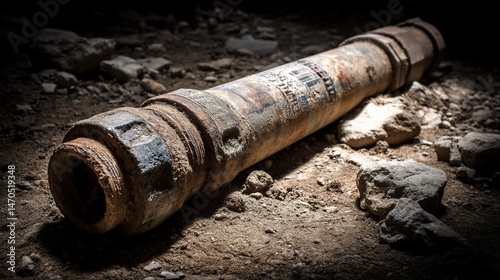 Rusty pipe on construction site (1)