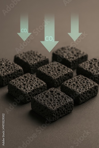 Porous black biochar blocks absorbing carbon dioxide for carbon capture and sustainable climate solutions