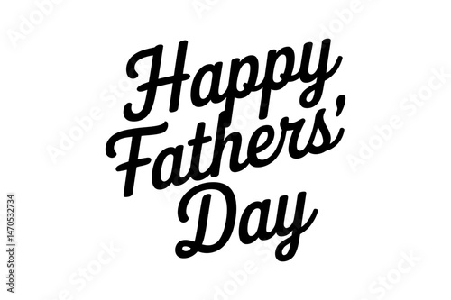 Happy fathers day celebration greeting typography