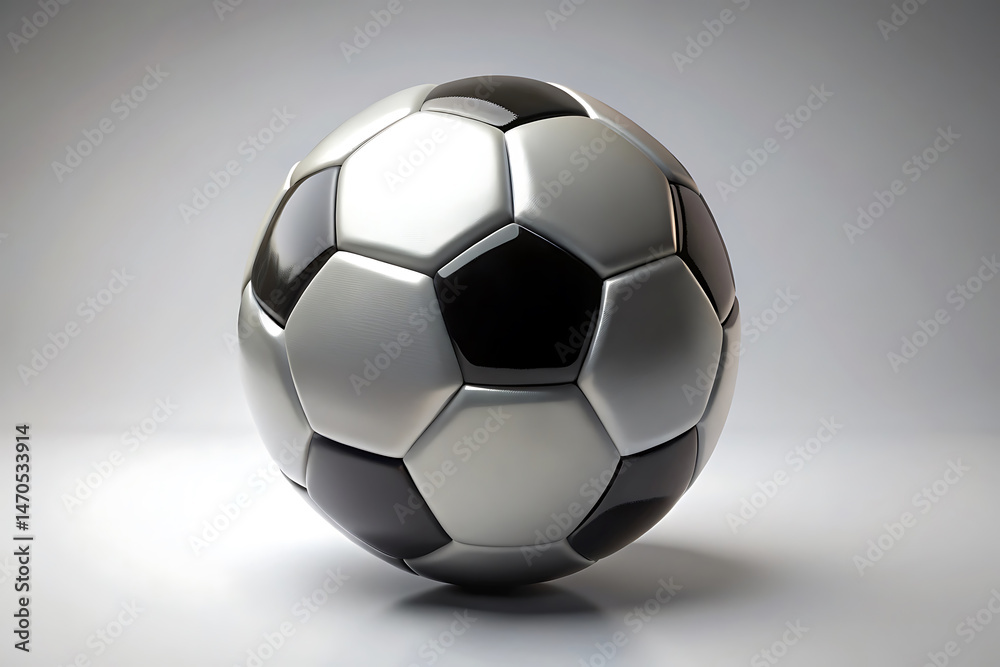 Fototapeta premium soccer ball 3d image isolated on white background