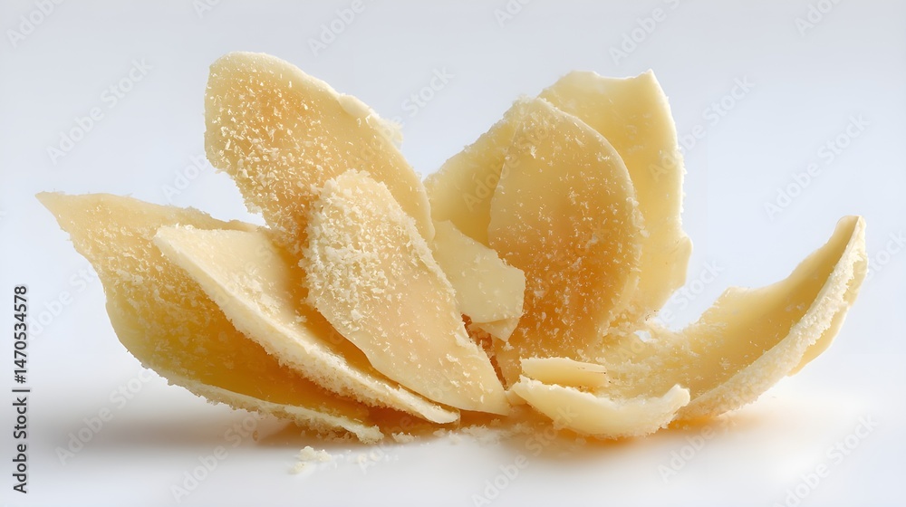 Add Crunch to Baked Goods with a Shaved Almond Flake Captured in Crisp Commercial Front View Add Crunch to Baked Goods with a Shaved Almond Flake Captured in Crisp Commercial Front View