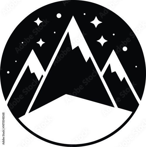 mountain icon vector illustration