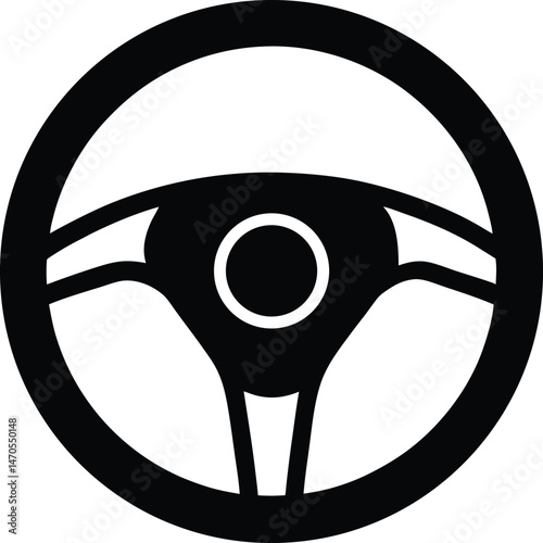 steering wheel icon vector illustration