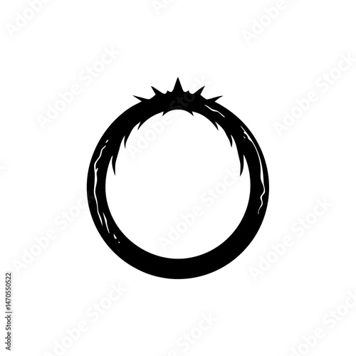 cursed ring icon on white background 