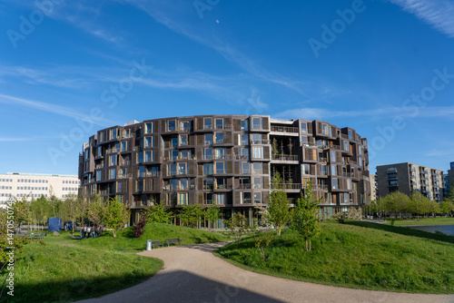 Copenhagen, Denmark - May 06, 2025: Tietgenkollegiet (The Tietgen Residence Hall, designed by Lundgaard and Tranberg), an award-wining student residence