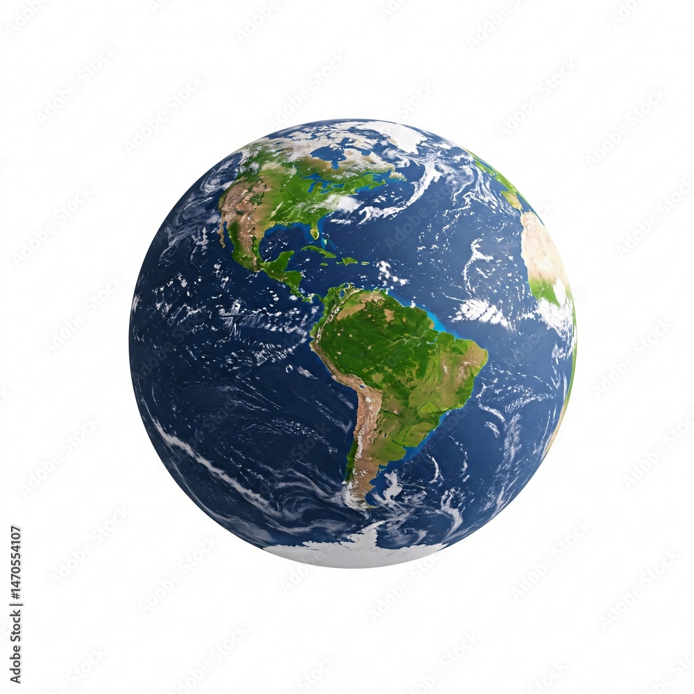 Fototapeta premium Planet Earth, view from space, focusing on Africa and Europe. Globe, our planet