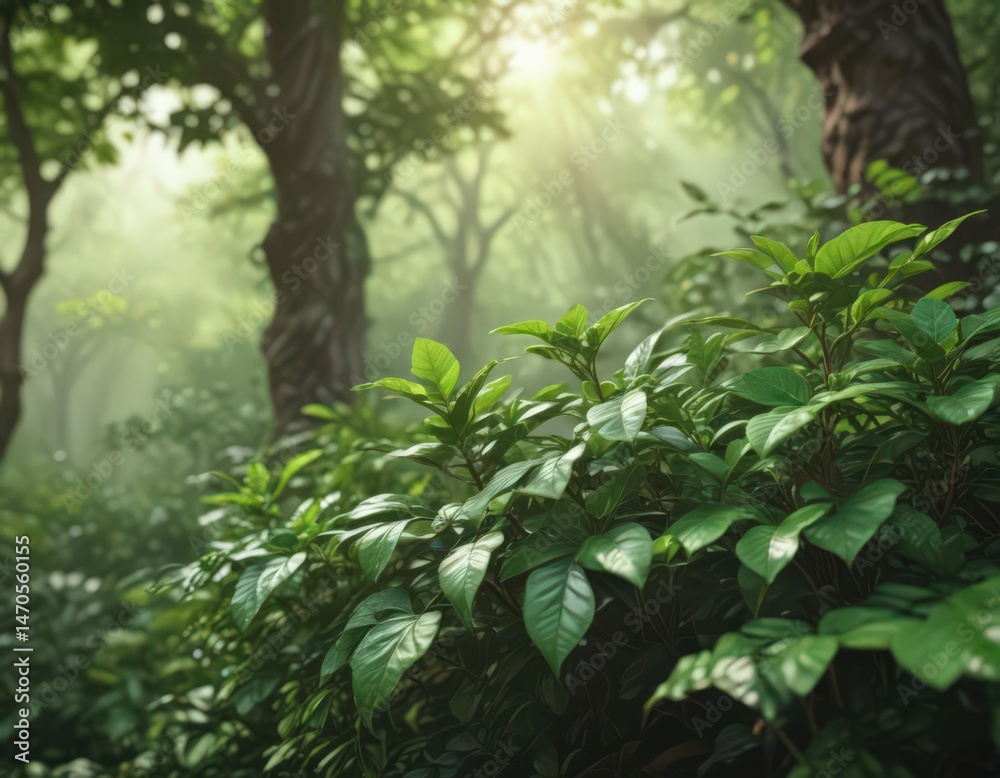 Tiny coffee plants reaching for sunlight, vivid green leaves, natural backdrop ,  plant life,  farm