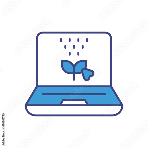 Online Control Icon vector stock illustration