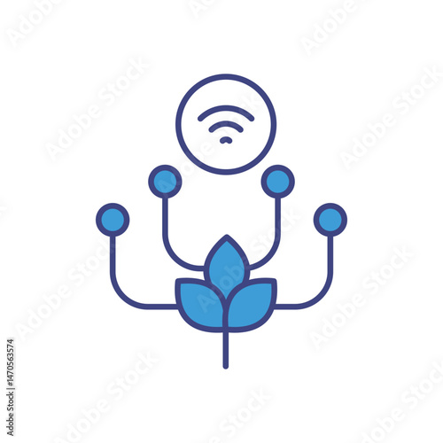 IoT Farming Icon vector stock illustration