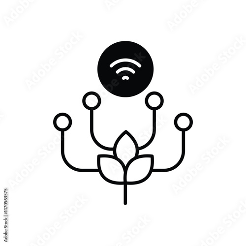 IoT Farming Icon vector stock illustration