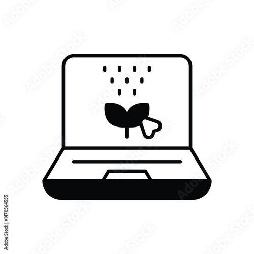 Online Control Icon vector stock illustration