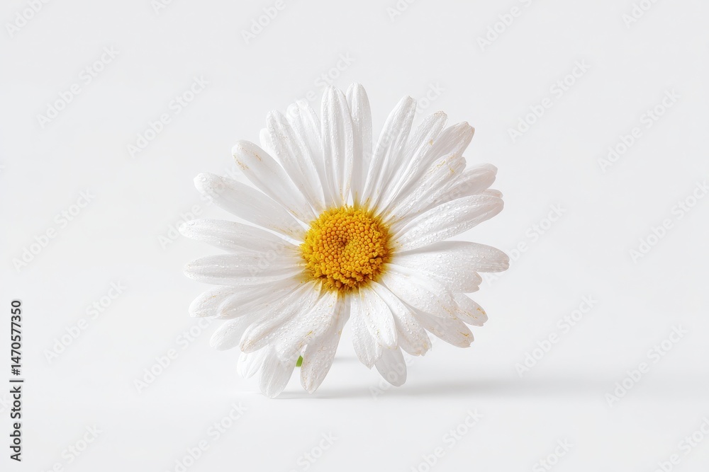 Obraz premium Delicate white daisy on a bright background.