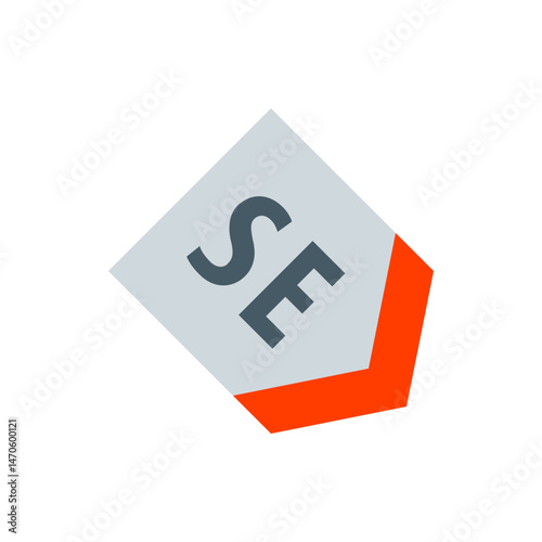 A stylized tag with the letters se in dark gray and an orange arrow pointing down on a light gray backgound