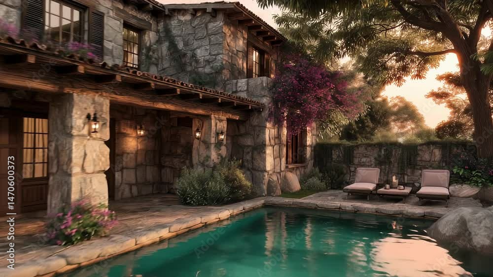 custom made wallpaper toronto digitalCharming rustic villa with swimming pool