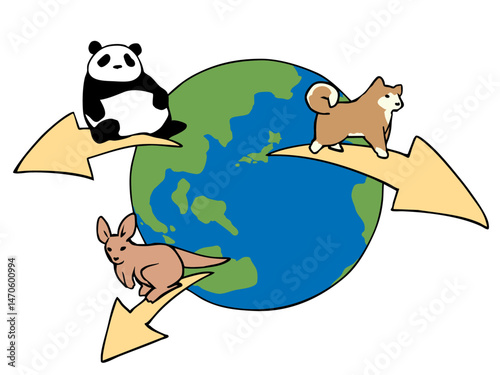 地球の動物 生息地