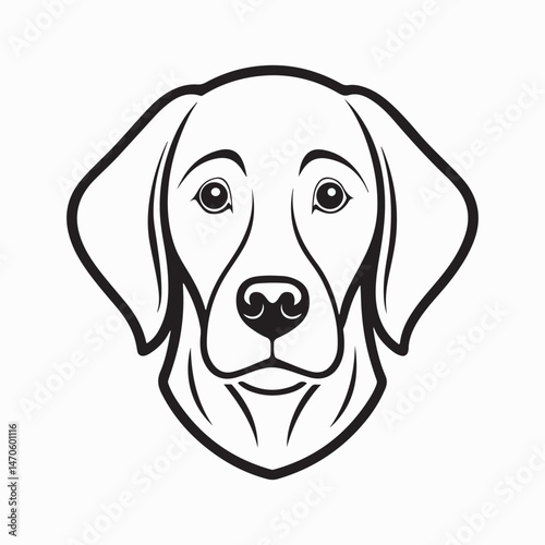 labrador retriever dog Vector Art illustration